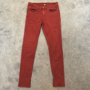 Buffalo Jeans Maroon Skinny Jeans